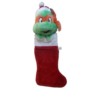 Vintage Teenage Mutant Ninja Turtles Christmas Stocking-Michaelangelo Orange